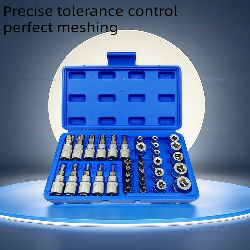 مجموعة مآخذ ومقابس توركس ستار مكونة من 34 قطعة تتضمن لقم أمان إلكترونية للذكور والإناث أداة محمولة مثالية للسيارات والمنزل