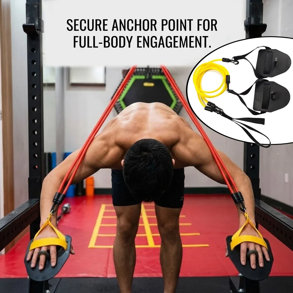 Professional Simulation Swimming Workouts Land Arm Strength Fitness Resistance Bands Webbed Hand Paddles Pilates Home Gym Adults