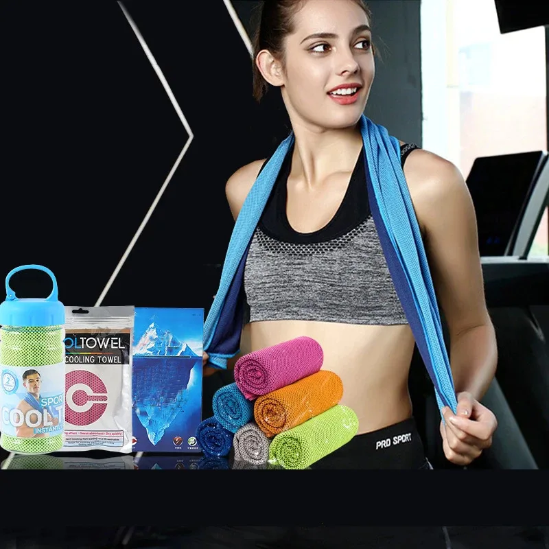 Cold Towel Outdoor Sports T owel Sweat Absorption Quick Dry Cooling T owel Fitness Q uick Dry Portable  T owel