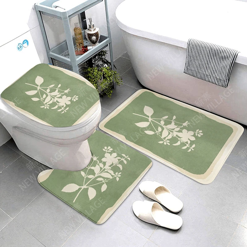 Anti-slip Bath Mat Bathroom Small Rug Shower Mat Decorative Absorbent Foot Mat Entrance Bathtub toilet rug Morandi Nordic Modern