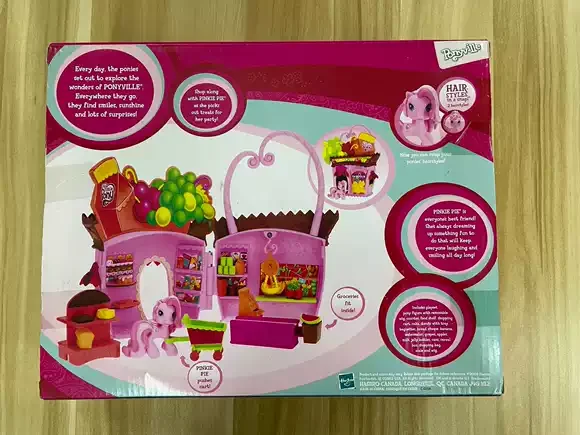 Hasbro My Little Pony PONY Pinkie Pie Supermarketse Store Style Play House Toys Set Movie Peripheral Model Toys