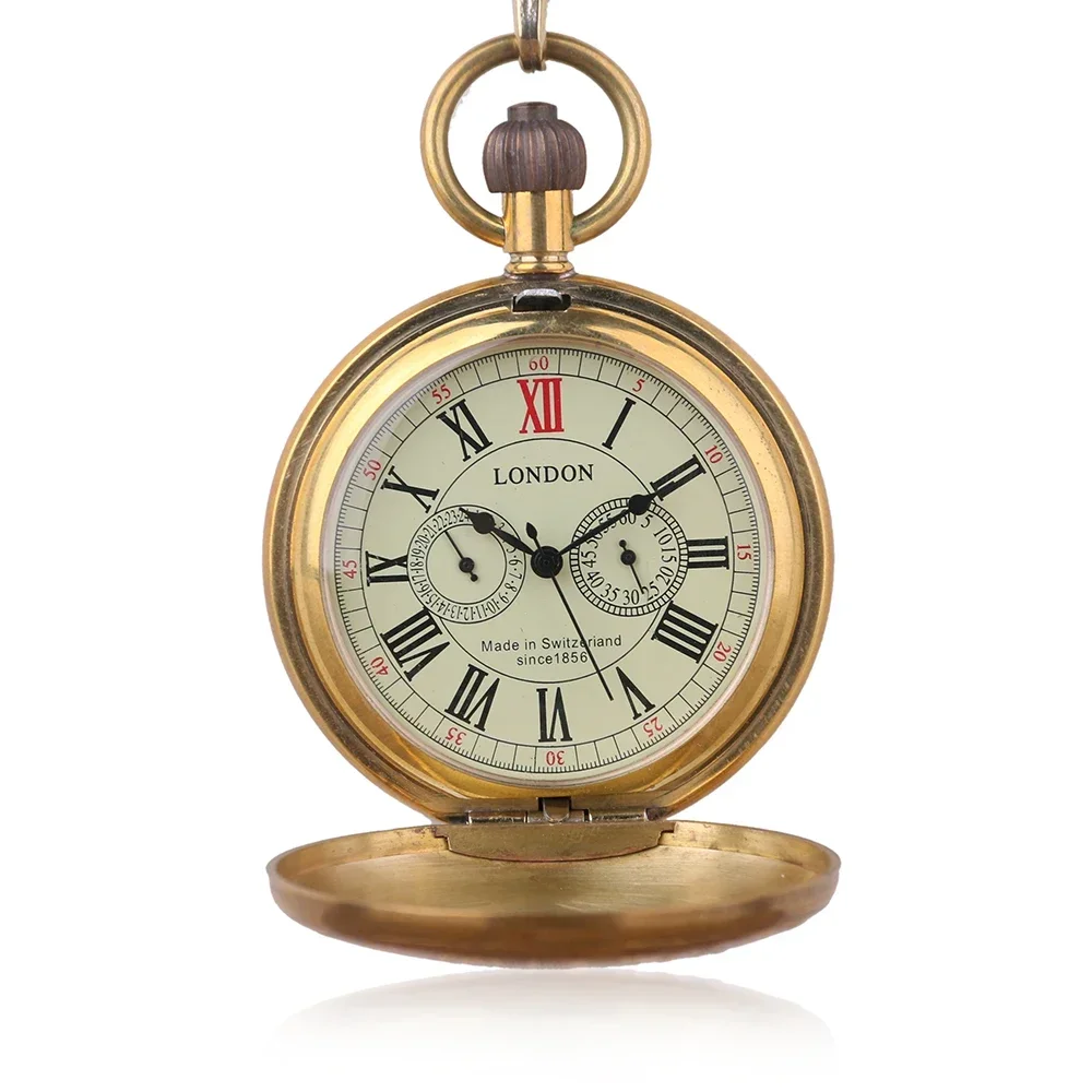 ساعات جيب أنيقة للرجال والنساء هدية عتيقة جديدة ساعات يد ميكانيكية ذهبية للرياح Steampunk reloj de bolsillo