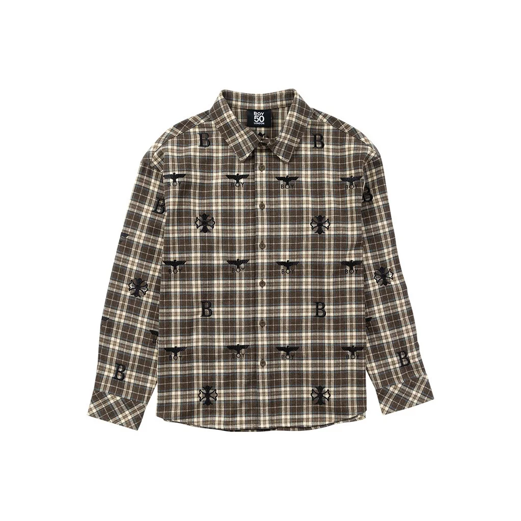 Boy London Shirts Unisex Coffee Moderate B261N2100208