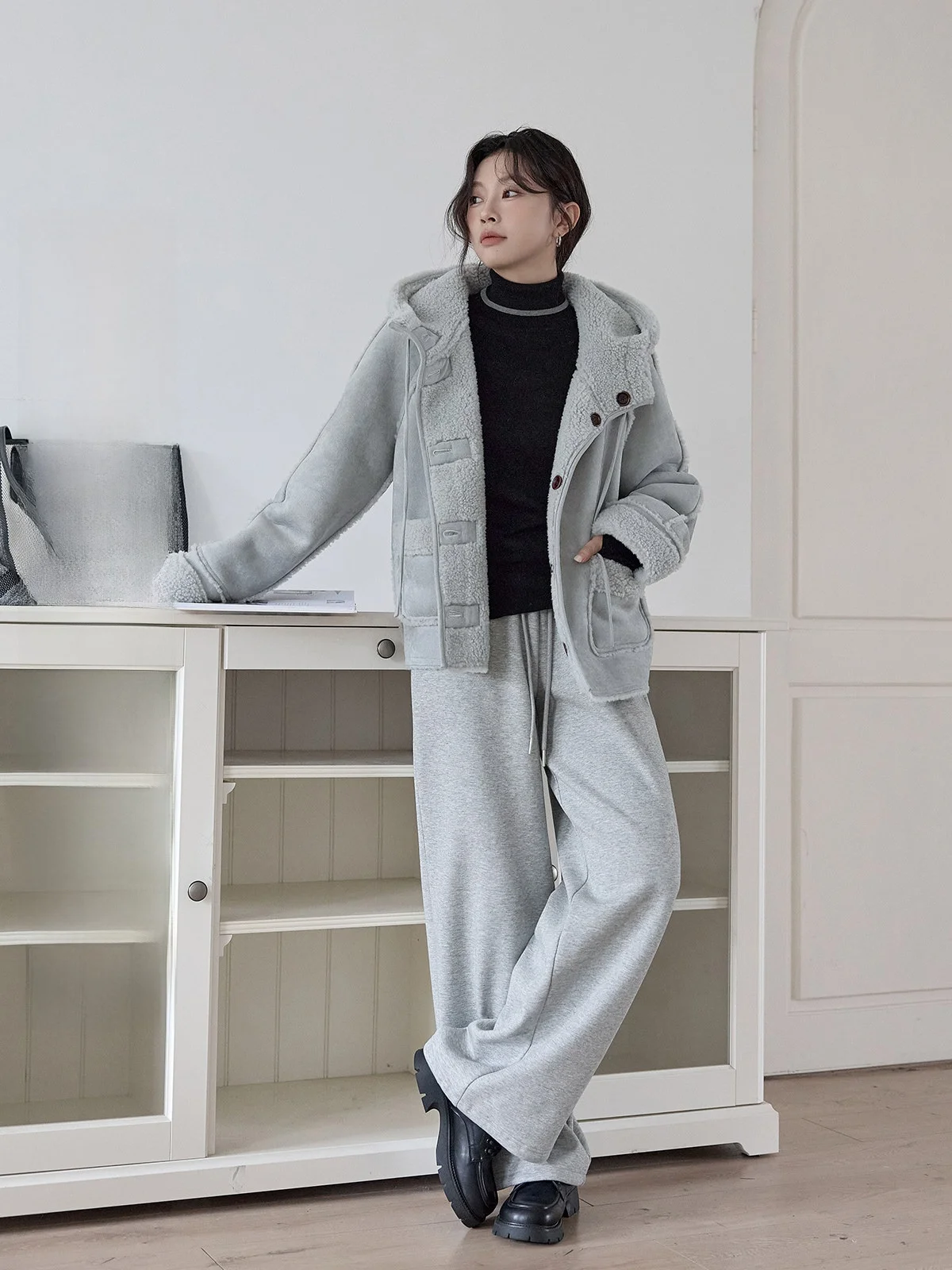 

Double-Sided Wear Leather Fur Inteated Jaet Women's Faionable Winter New Arrival Casual Commute Sle Long Sve Coat