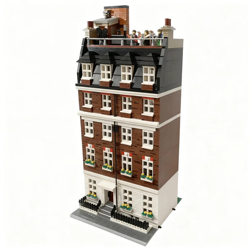 Image of 3310 Teile MOC 3 Savile Row Beatles Rooftop Modellbausatz Heimdekoration Schreibtisch-Display Regal-Akzent Ausstellbares Geschenk für Erwachsene