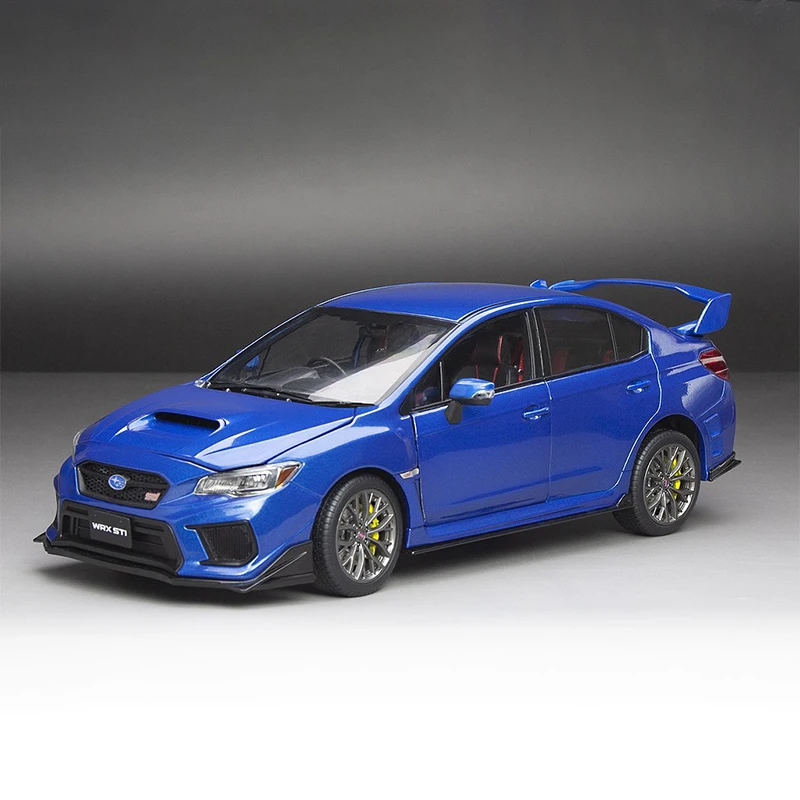 Diecast Original 1/18 Scale Subaru WRX Sti 2018 Version Simulation Alloy Car Model Static Display Collectible Toy Gift Souvenir