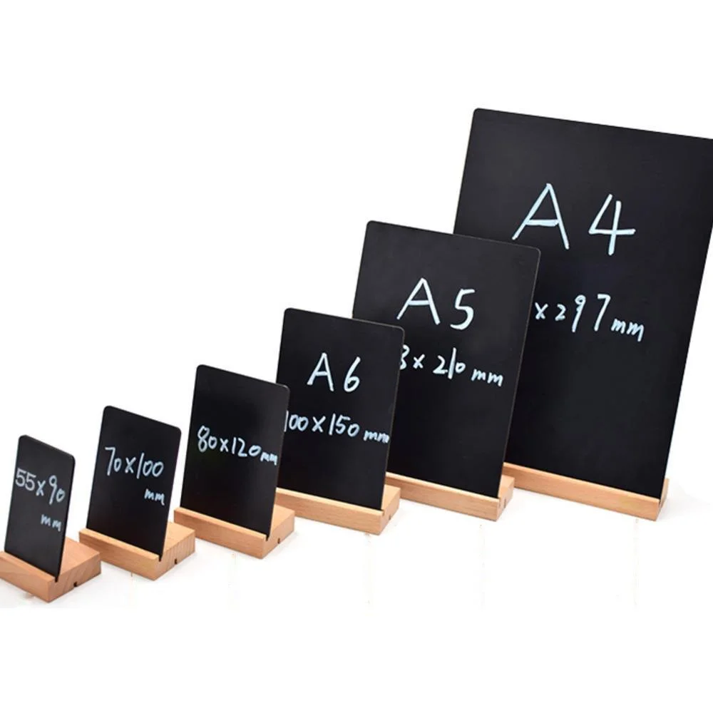 Chalkboard Sign Double Sided Erasable Message Board Blackboard Desktop Decor Signs Small Blackboard With Bases For DIY Home Deco