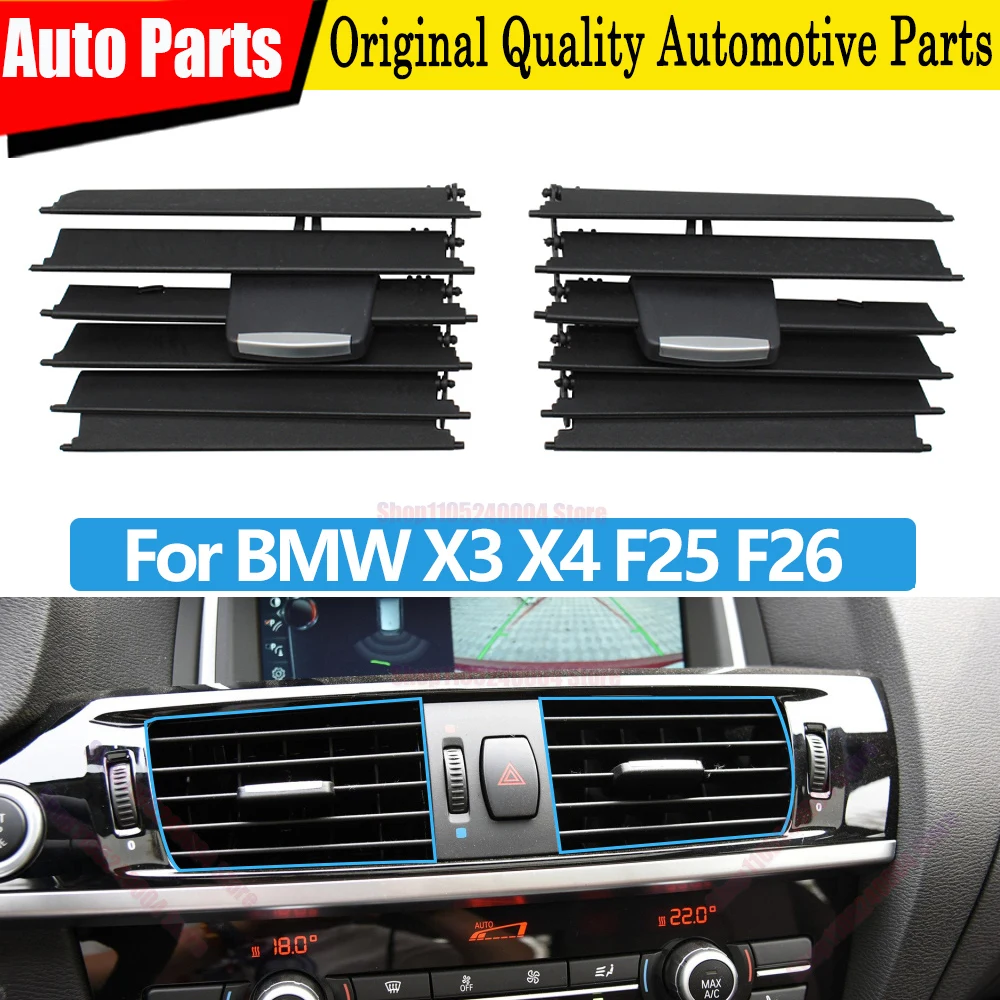 Car Front Middle Air Conditioner Outlet Grille Slide Buckle Repair Parts For BMW X3 F25 X4 F26 2011-2018