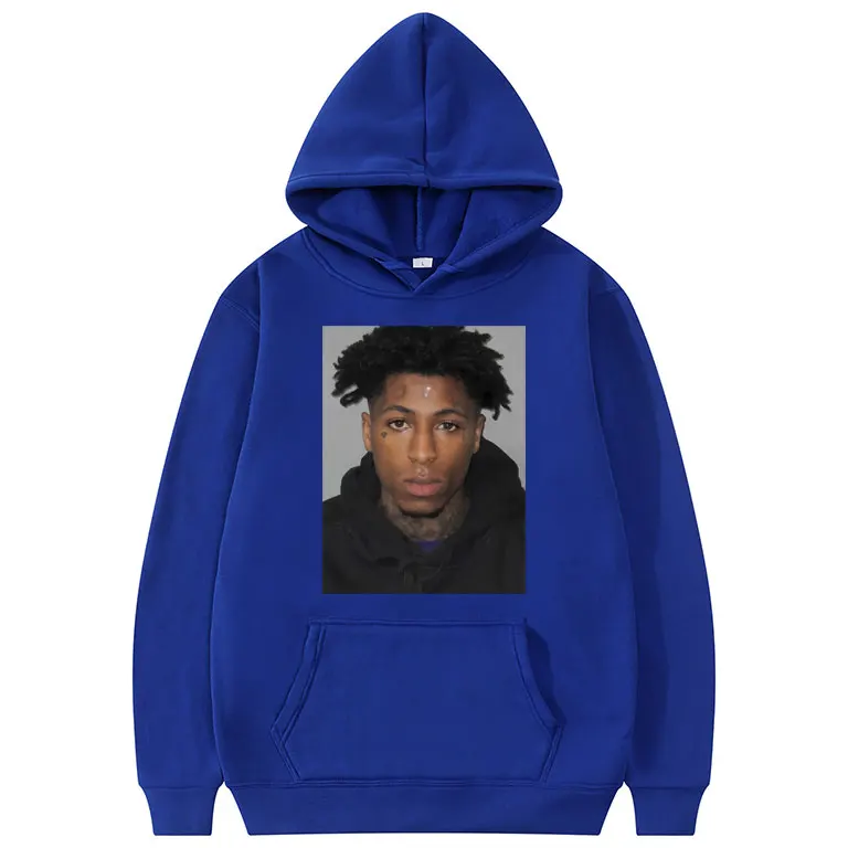 Rapper Youngboy Never Broke Again Mugshot Hoodie Men Women Hip Hop Vintage Sweatshirt Men\'s Casual Clothes Man Oversized Hoodies