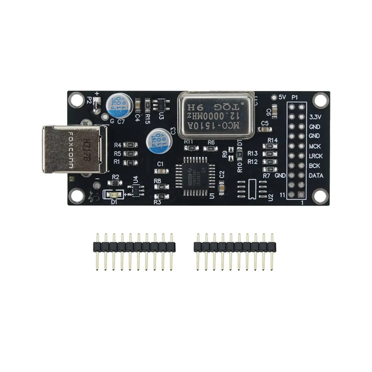 【★2026 Popular♠】Digital USB Sound Card Module I2S Output Based on PCM2706 with Crystal Oscillator