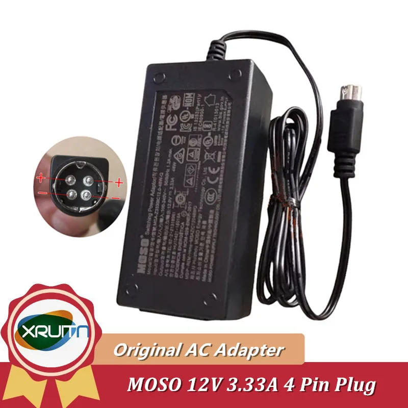 

Original 40W MOSO 12V 3.33A 4pin MSA-Z3330IC12.0-48W-Q AC Adapter Charger For Hikvision Hard Disk Video Recorder Power Supply