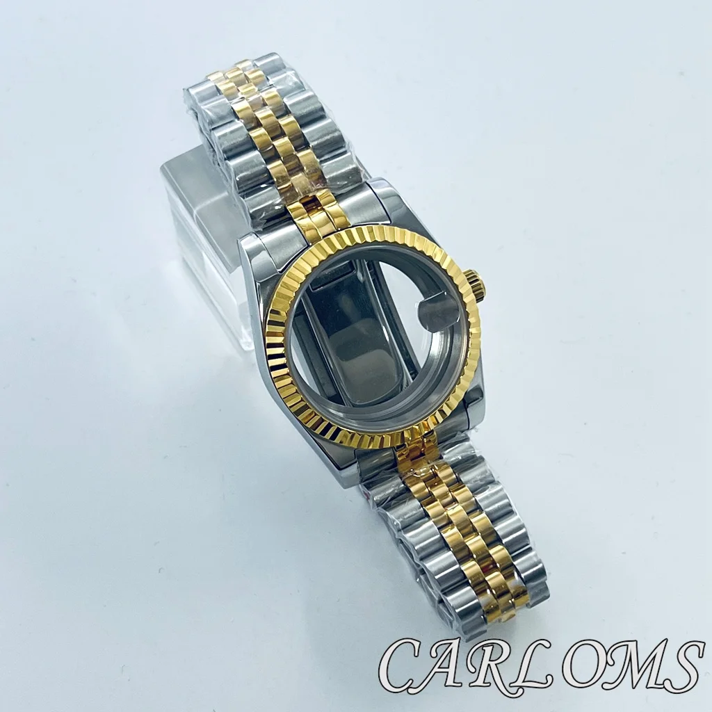 Watch Parts Silver Gold 36mm 40mm ETA 2824 PT5000 NH34 NH35 NH36 NH70 NH72 4R35 Watch Case With Sapphire Glass 10ATM Waterproof