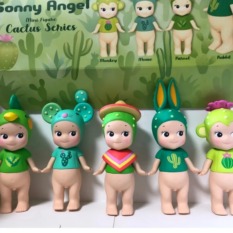 New Sonny Angel Mini Figuhe Cactus Series Mysterious Surprise Blind Box Tide Play Toy Doll Lucky Mascot Hand-Made Christmas Gift