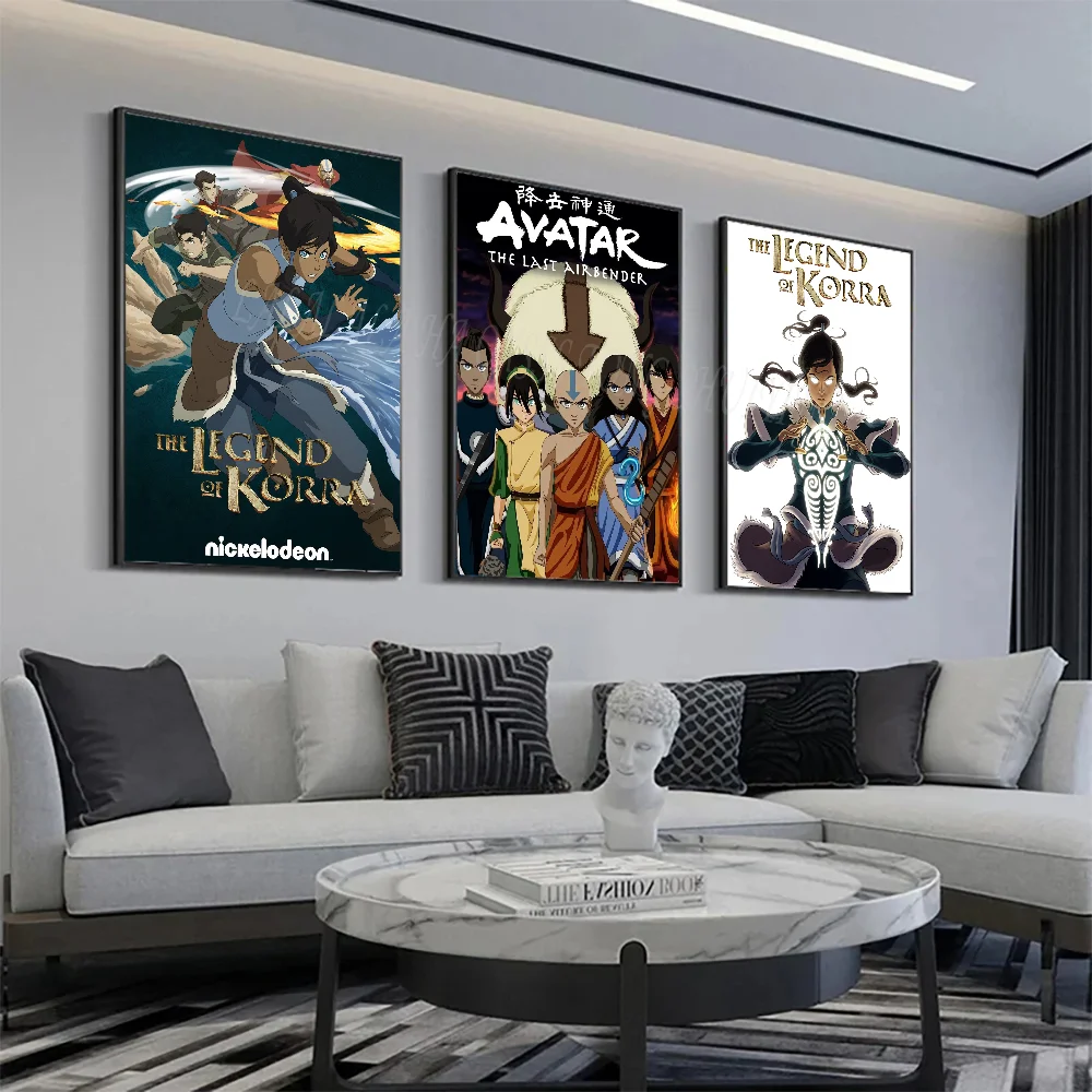 Anime The L-Legend Korra Poster Wall Art Home Decor Room Decor Digital Painting Living Room Restaurant Kitchen Art