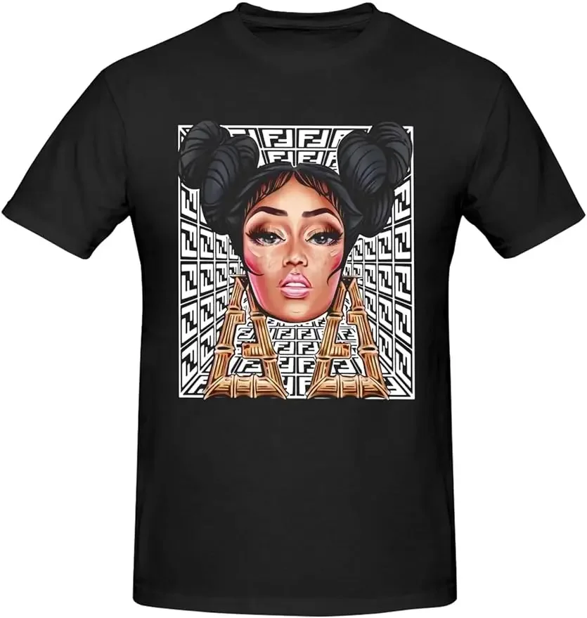 Nicki Rapper Minaj Shirt Men's T-Shirt Classic Short Sleeve Top Fashion Tee Medium Black