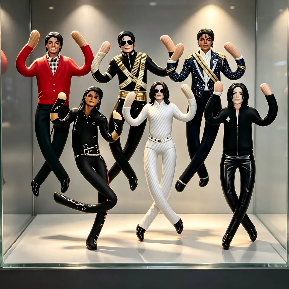 Offre Spéciale : Figurine en Peluche Michael Jackson pour Cosplay, Décoration de Chambre, Accessoire Articulé, Cadeau