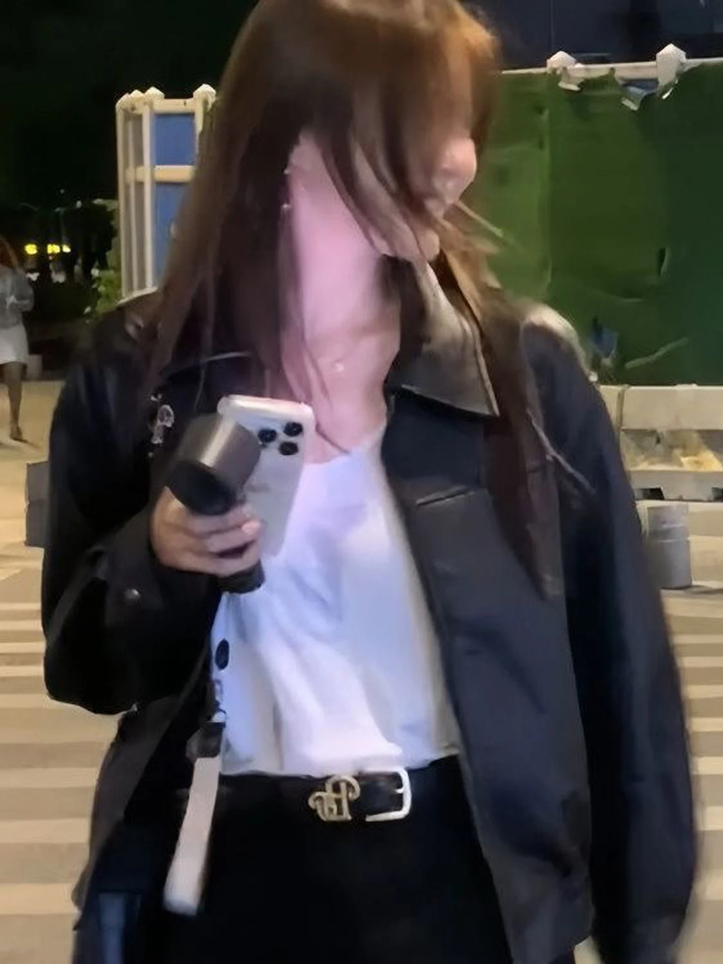 Stylish Black PU Leather Jacket Women's Fashionable Motorcycle Coat Slimming Korean Style Short Outerwear for Autumn