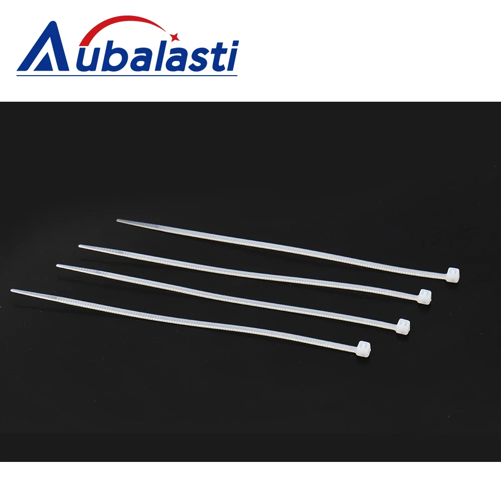 Aubalasti Self-locking Plastic Nylon Cable Tie White Cable Tie Fastening Ring Industrial Cable Tie Set 3 Series 4 Series 5Series