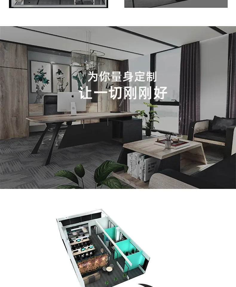 Large Enterprise Front Desk Personalized Creative Counter Office Building Hotel Front Desk Reception Desk