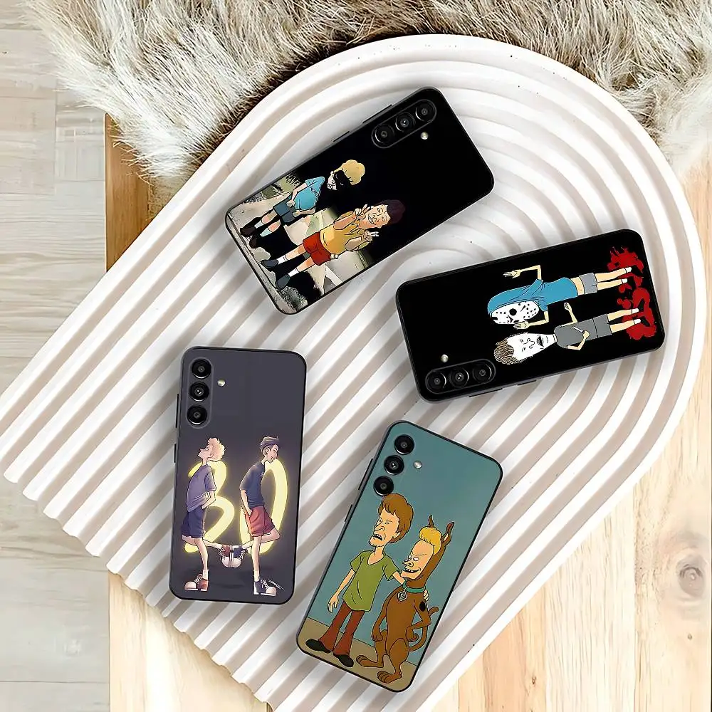 

B-Beavis and Butthead Phone Case For Samsung Galaxy A73,31,32,72,41,53,52,71,22,5G,Note,J7,8,9 Soft Black Cover