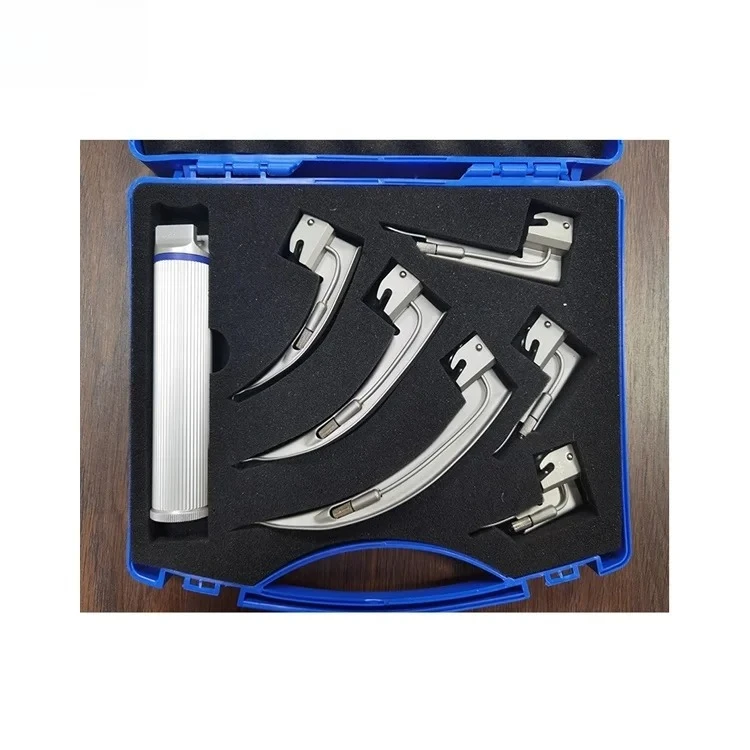 Reusable Bulb Type Veterinary Laryngoscope for Animal Tracheal Intubation Throat Airway Examination Management Tool