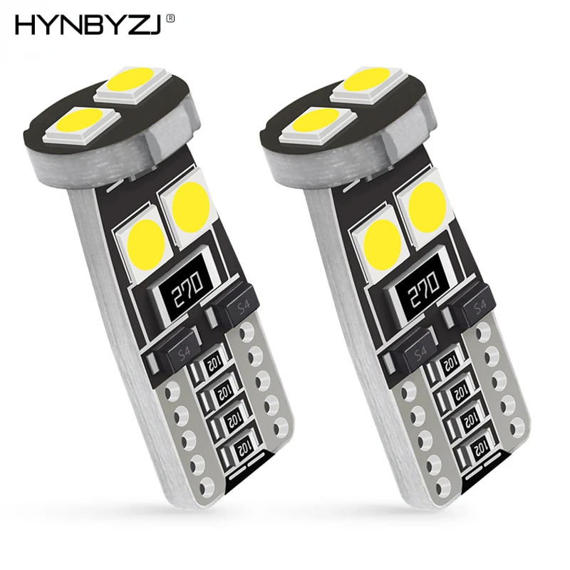 

HYNBYZJ 5 Pair T10 Led Canbus W5W Led Bulbs 168 194 Signal Lamp Dome Reading License Plate Light Car Interior Lights led T10