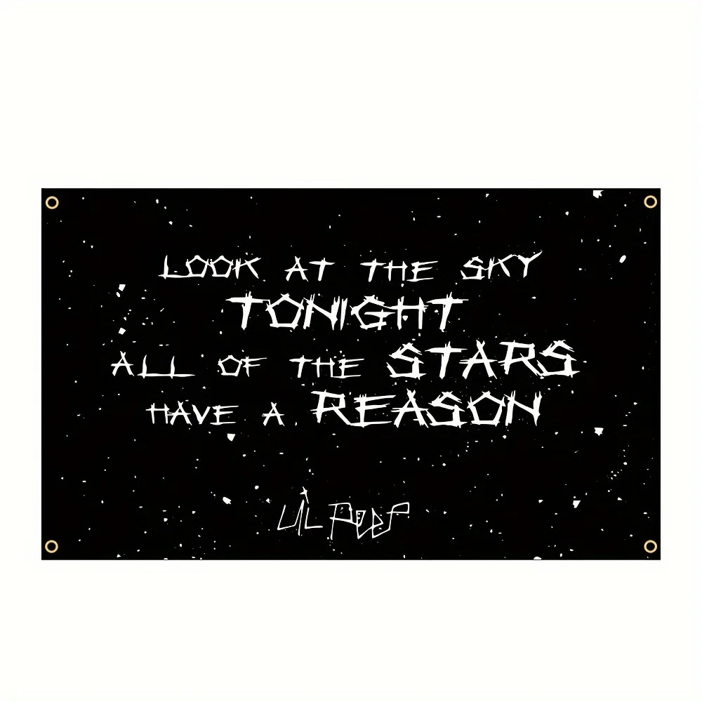 FLAGLINK Bandera interior Look At The Sky Lil Peep hogar dormitorio - imagen 2