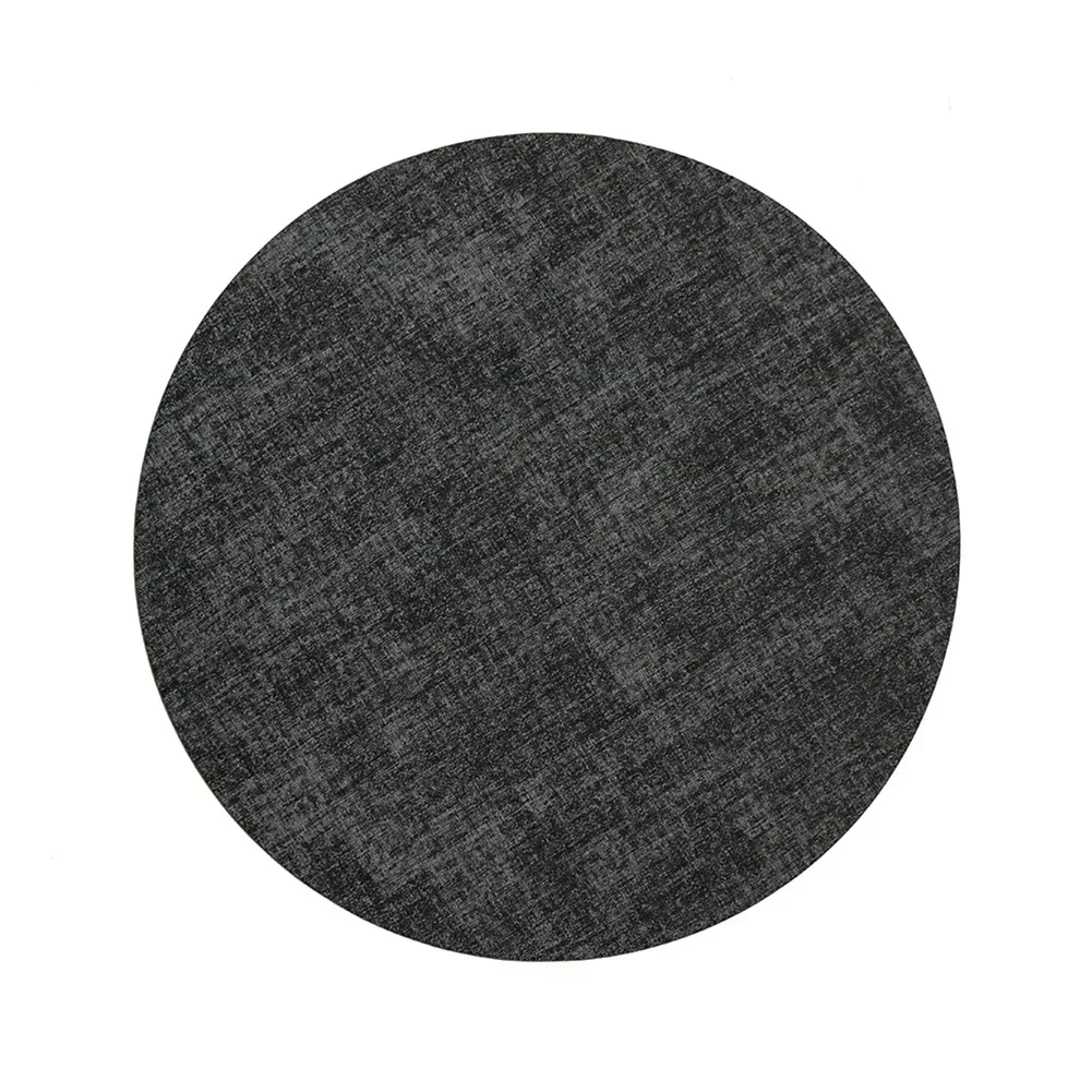 1pc 33cm Round Place Mats For Kitchen Dining PU Leather Table Runner Heat Insulation Non-Slip Washable Placemat Cup Coasters