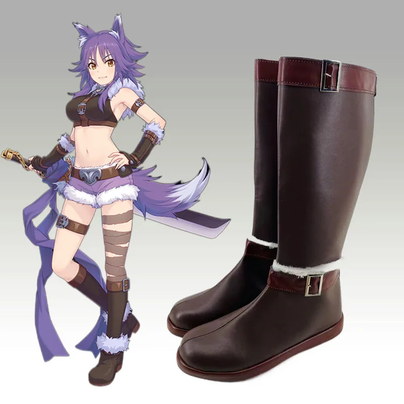 

Anime Princess Connect! Re:Dive Aki Makoto Cosplay Shoes Anime Long Boots Cosplay Costume Prop Shoes for Halloween Carnival