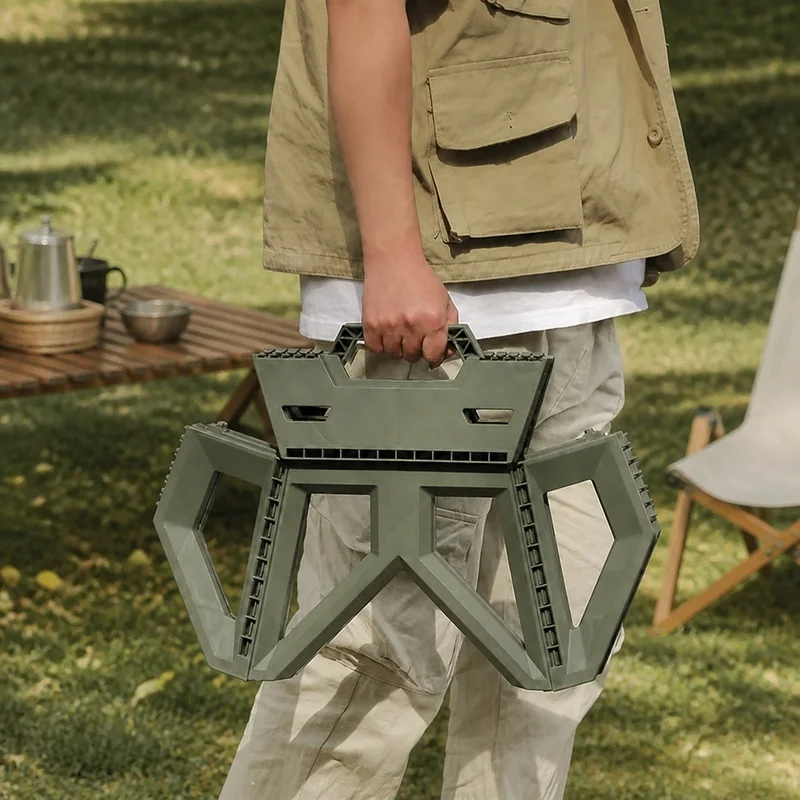 Portable Lightweight Folding Camping Stool, Durable Outdoor Seat for Fishing and Beach Activities