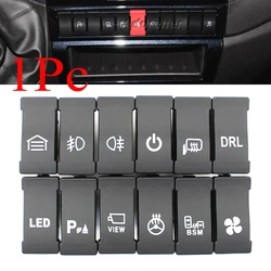 1PC Car LED BSM Music Power Supply Battery Spotlights Rearview Mirror Heating Rearview Switch Button For FENGON GLORY 580 S560
