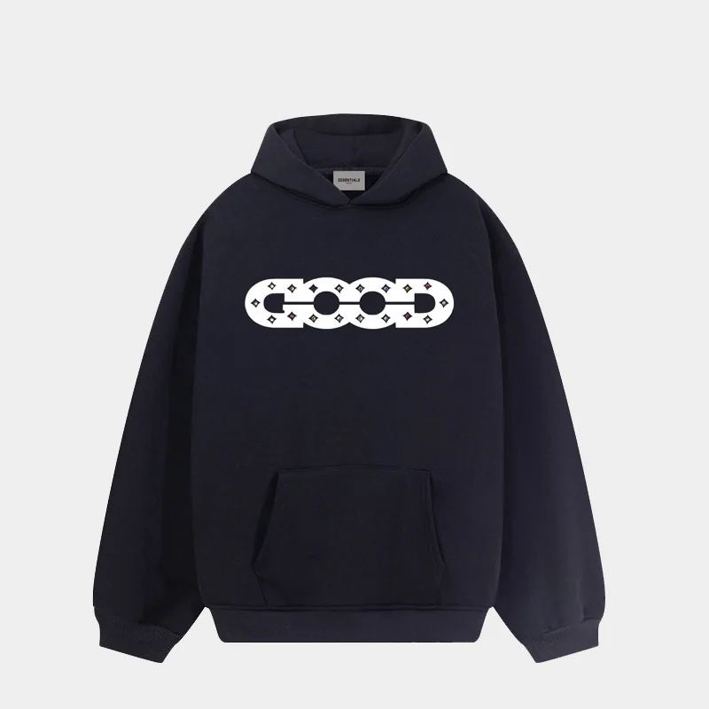 

entials Men's Hoodie Sweatirt Fce Lined Printed Lettering Casual Outerwear Autumn Winter Faion Streetwear