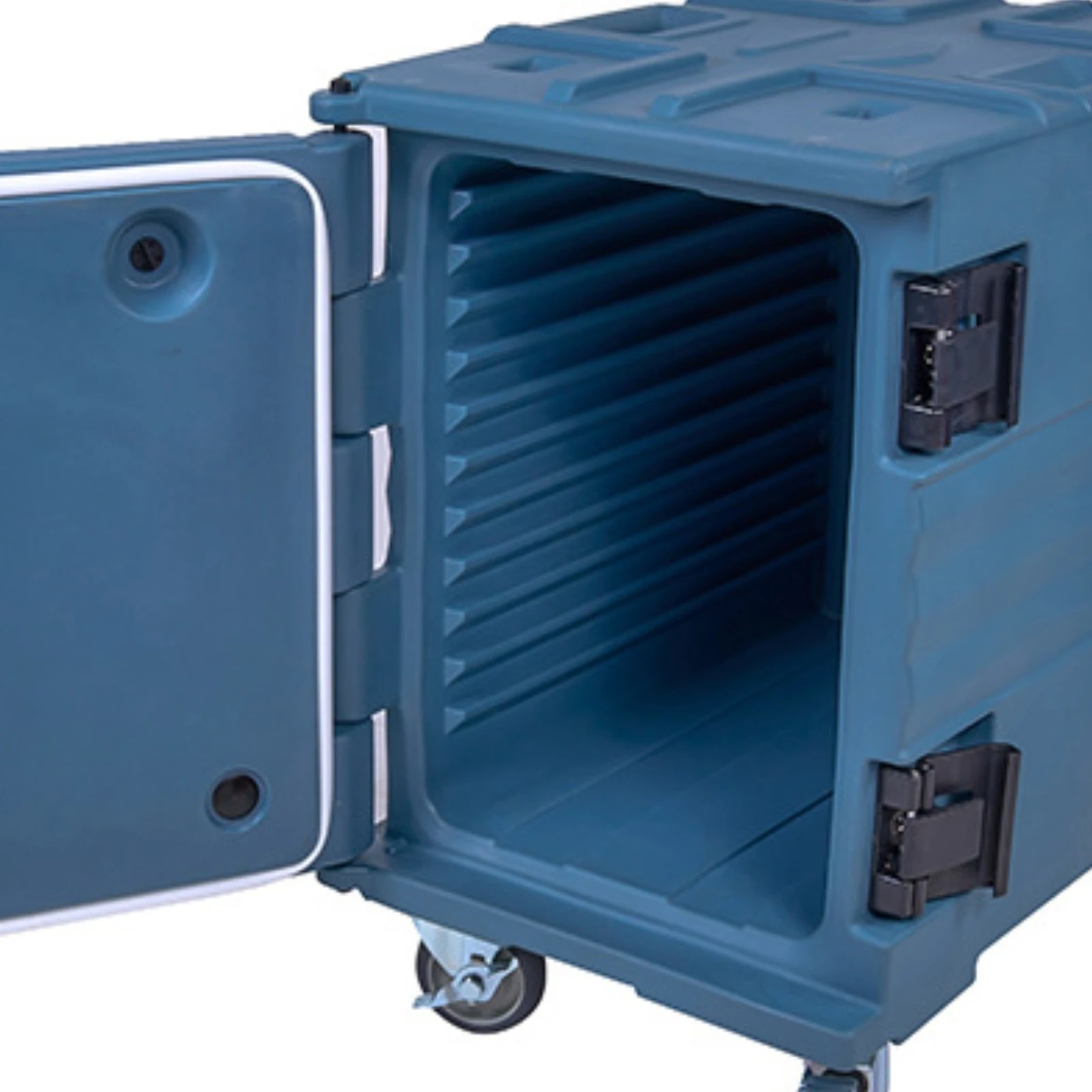 Warming Cabinet on Wheels Sealed Door Trim Portable Food Warmer Box Food Warmer Cabinet Side Latches for Catering