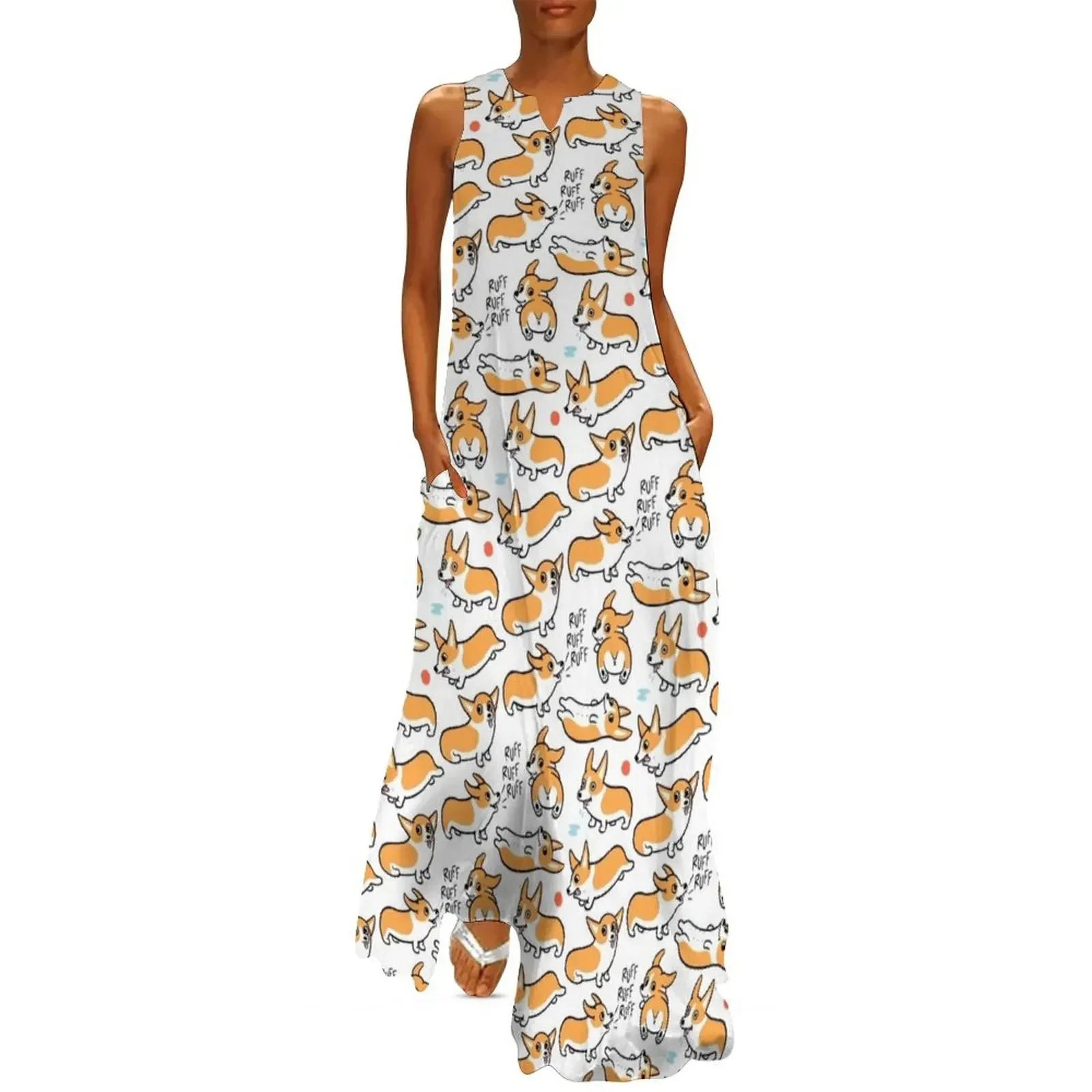 

Cutie Corgis Long Dress dress summer 2025 women dresses for womens womens clothing women's luxury party dress