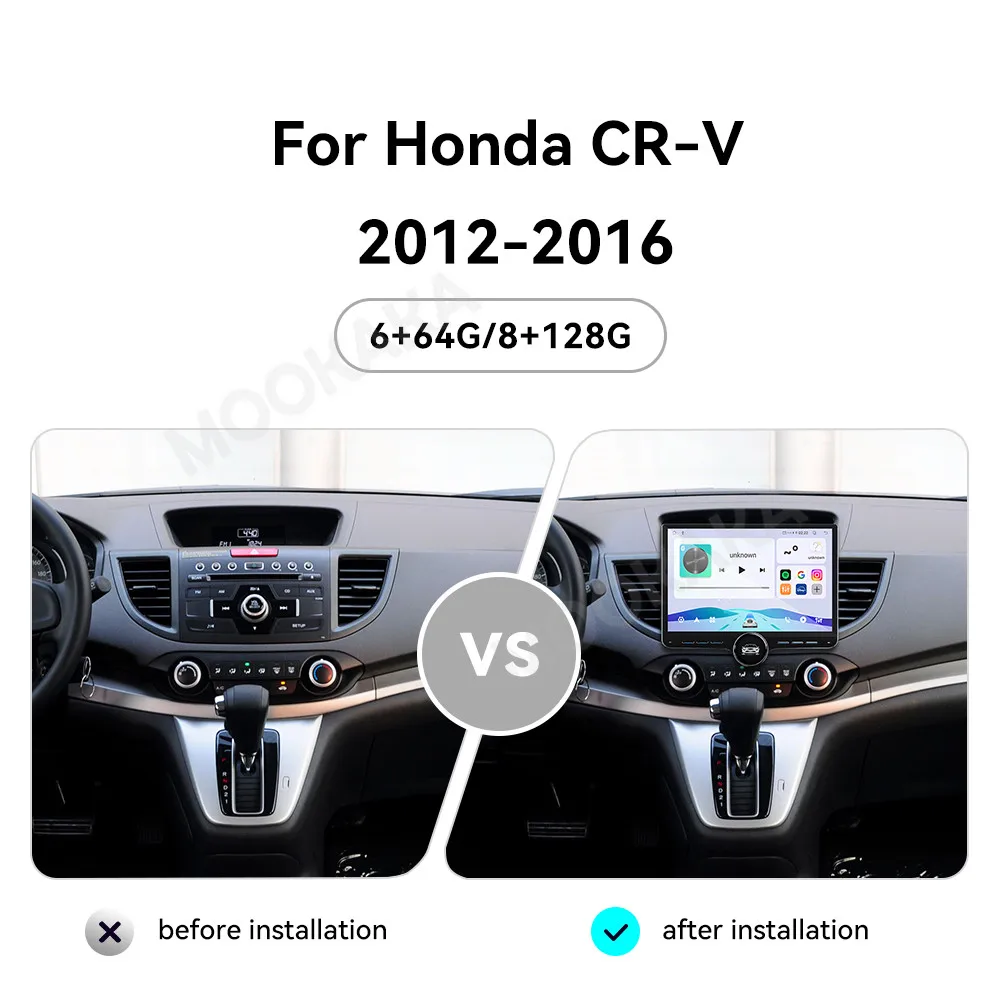 Android 15 Radio For Honda CR V 2012~2016 11.5 Multimedia GPS Intelligent Navigation Screen Car Stereo Receiver player Head Unit