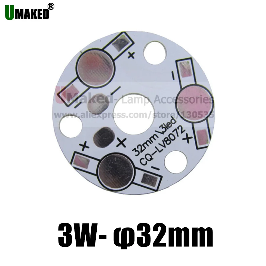10 قطعة 3 واط 50 مللي متر led لوحة ألومنيوم لخرز الطاقة العالية ، لتقوم بها بنفسك 9 واط LED لوحة دارات مطبوعة لمبة إضاءة النازل الخ