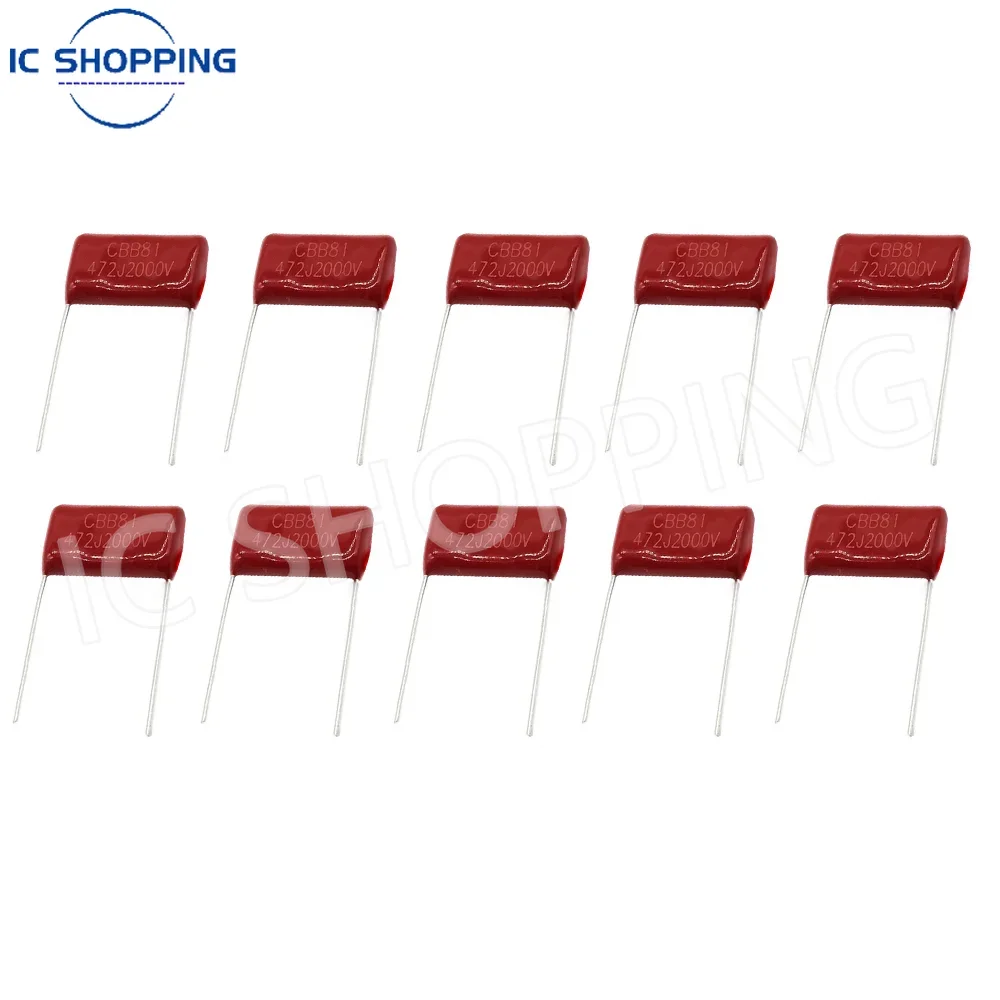 10pcs CBB81 Polypropylene Film Capacitor 2000V 1600V 102J 472J 682J 103J 153J 333J 473J 104J 474J 105J 224J 822J
