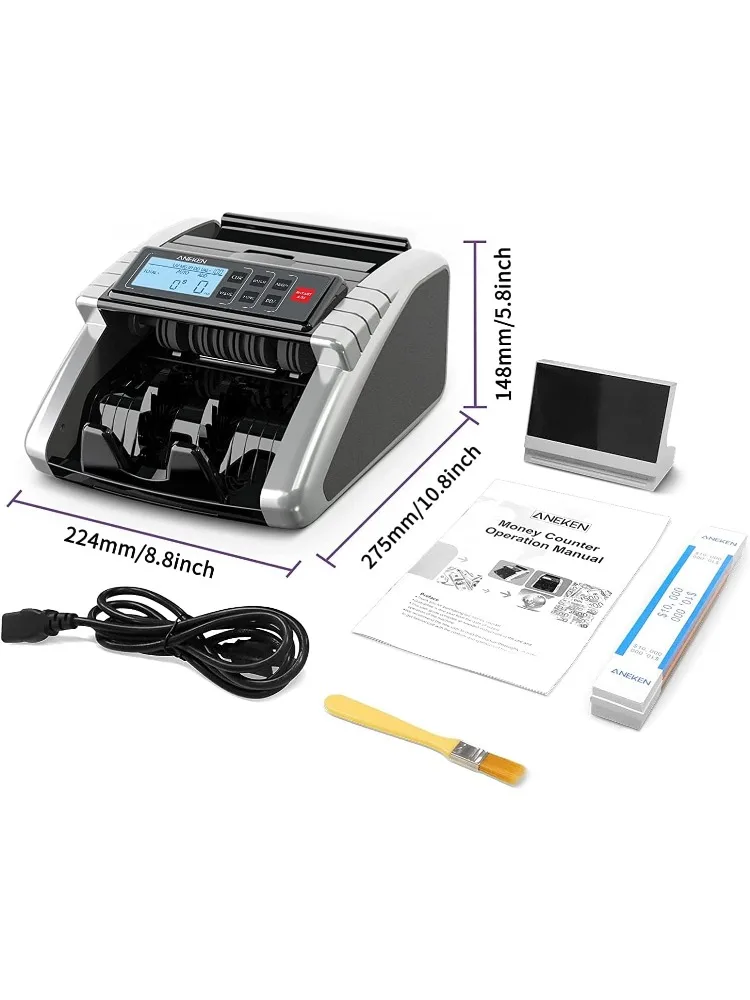 آلة عداد مع عدد القيمة، الدولار، أجهزة كشف الفواتير المزيفة بالأشعة فوق البنفسجية/MG/IR/DD/DBL/HLF/CHN، إضافة ووضع الدفعة #6
