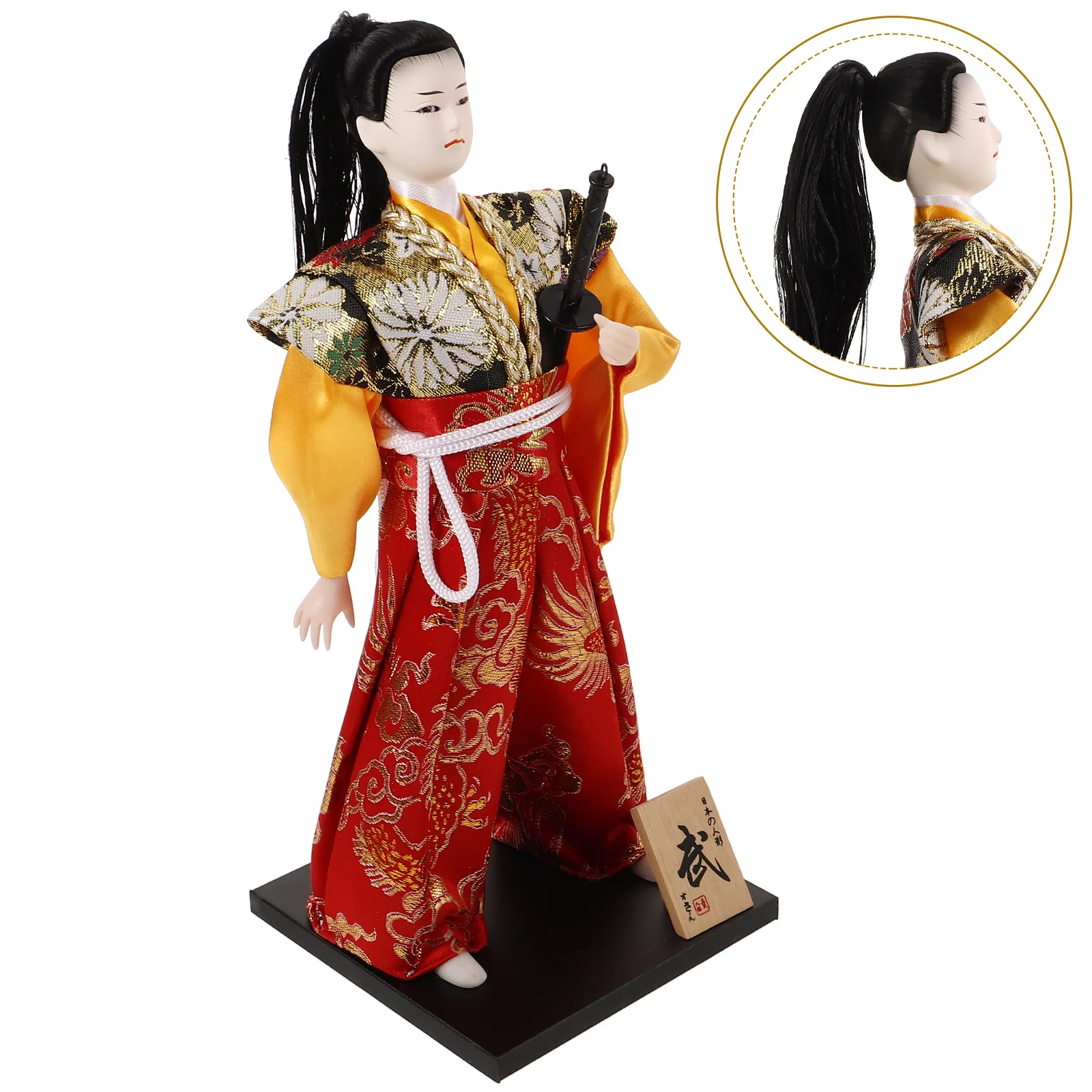 

Samurai Ninja Dolls Figure Mermaid Japanese Home Decor Plaster Baby Lovely Decorative