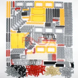 MOC Bulk Technical Parts Pin Liftarm Bricks Studless Beam Axle Plug Connector Panel Gear Compatible Building Blocks Toy