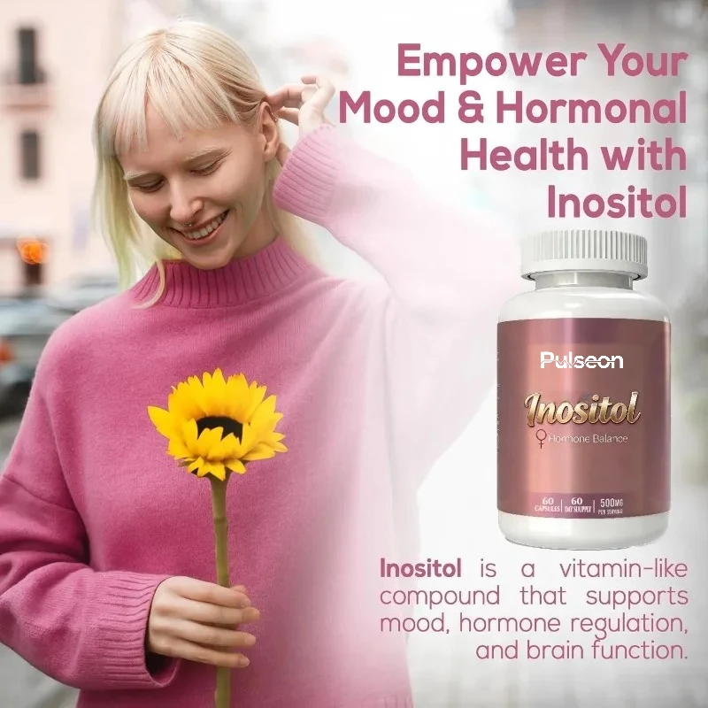 Inositol Supplement 500mg - Women's Reproductive Health Support | Non GMO, Vegetarian Friendly