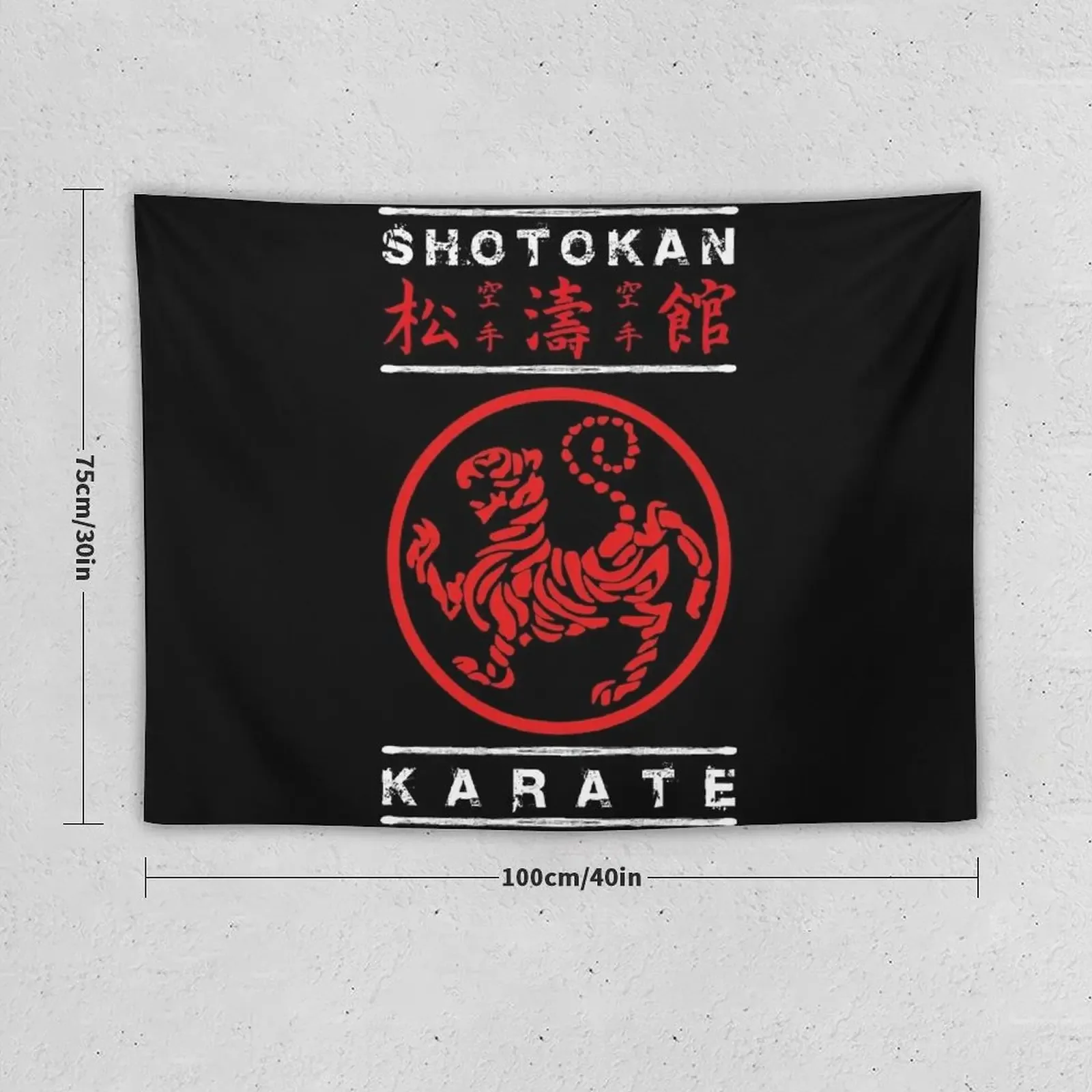 Shotokan Karate (white text) Tapestry House Decoration Home Supplies Christmas Decoration Tapestry