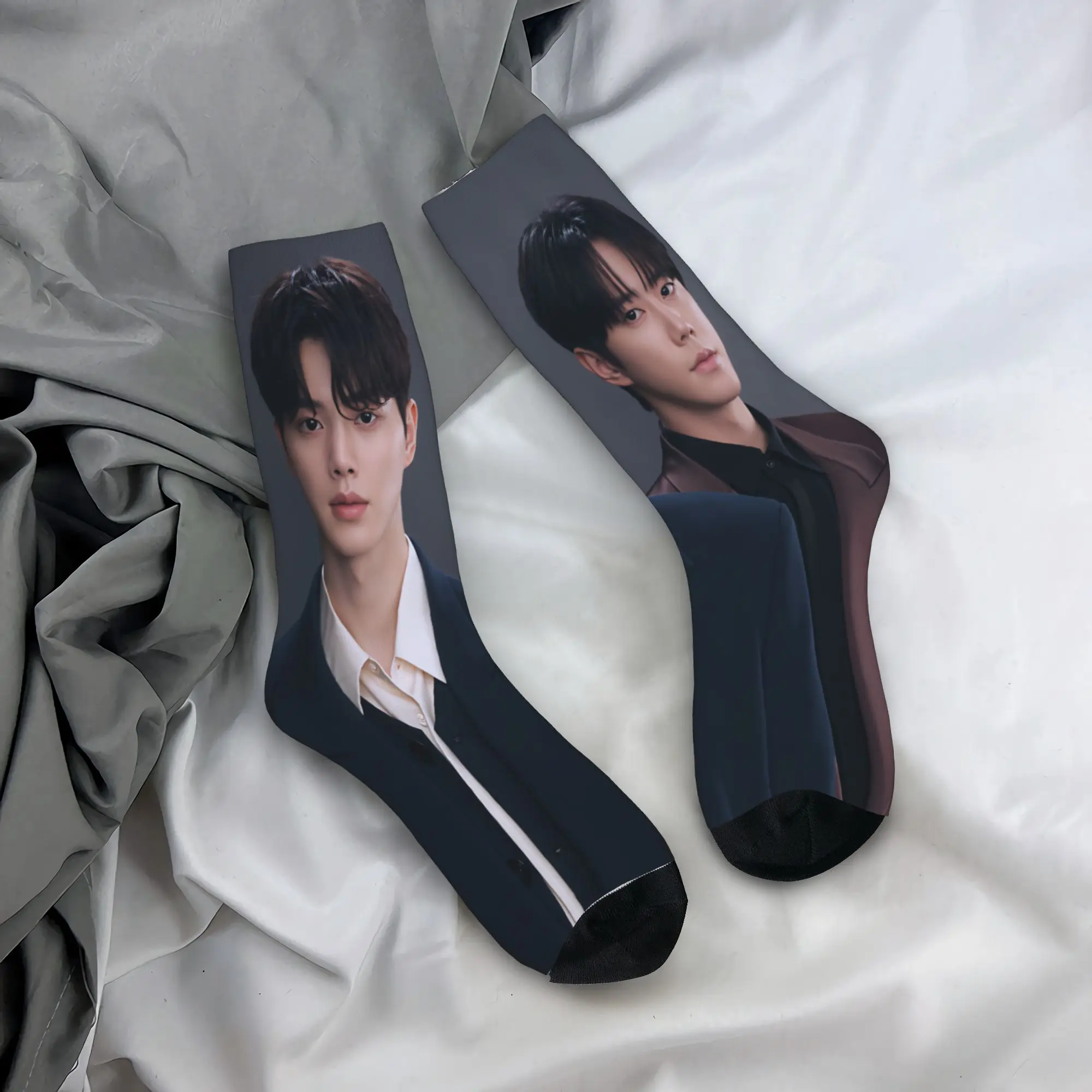 Kdrama Four Hands Two Sonatas Stockings  Custom Trendy Socks Winter Anti Slip Socks Adults Men Climbing Soft Breathable Socks