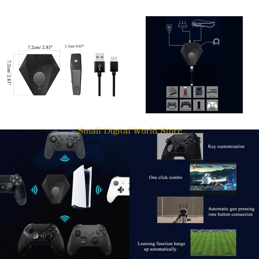 77ub-gaming-keyboard-convertidor-mouse-portable-controlador-movil-con-cableado-adaptador-para