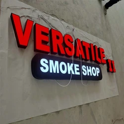 Customized Outdoor acrylic led luminous signs store signs, exterior advertising company logo LED lights letters sign