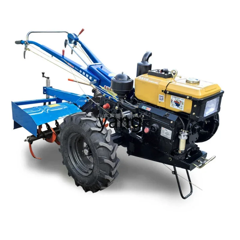 

Lmm hand tractor rotary tiller ridge plowing machine trenching small agricultural equipment