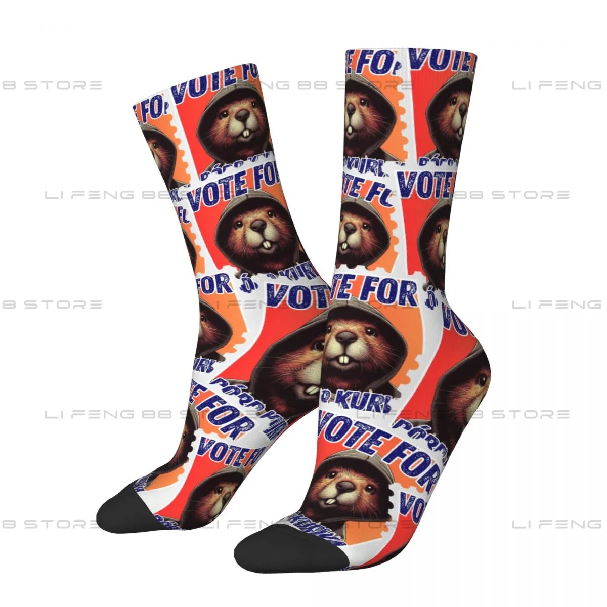 Kurwa Bobr Bober Vote For Bbr Kurwa Men Women Socks Outdoor Novelty Spring Summer Autumn Winter Stockings Gift