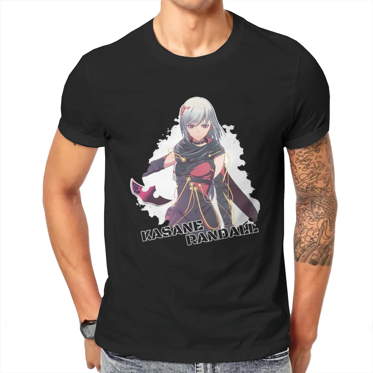 Scarlet Nexus Game Misty Kasane Men's T-Shirt Loose Fit Long Sleeve High Collar Youthful Style Summer 2015 Collection