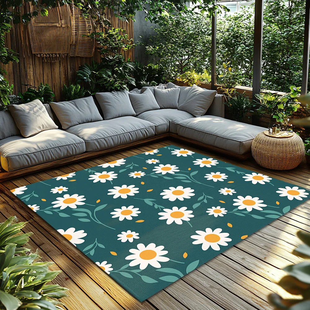 ممسحة الأزهار داخلي في الهواء الطلق ترحيب حصيرة قابل للغسل مدخل البساط عدم الانزلاق ديكور المنزل المطبخ الكلمة حصيرة مزرعة نمط لهجة #2