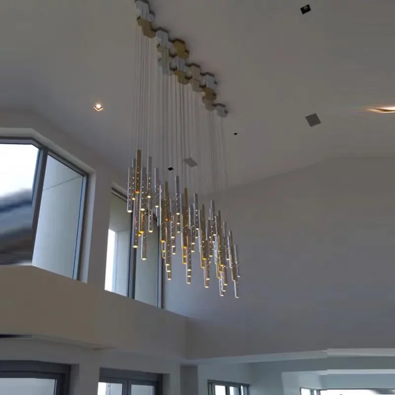 Candelabro de techo LED moderno, lámpara colgante de diseño nórdico para interiores, restaurante, Bar, decoración del hogar, luz colgante de diseño ahuecado